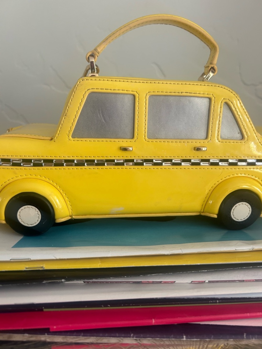 Kate Spade Kate's Taxi 1993 Yellow Novelty Handbag - Picture 4 of 7